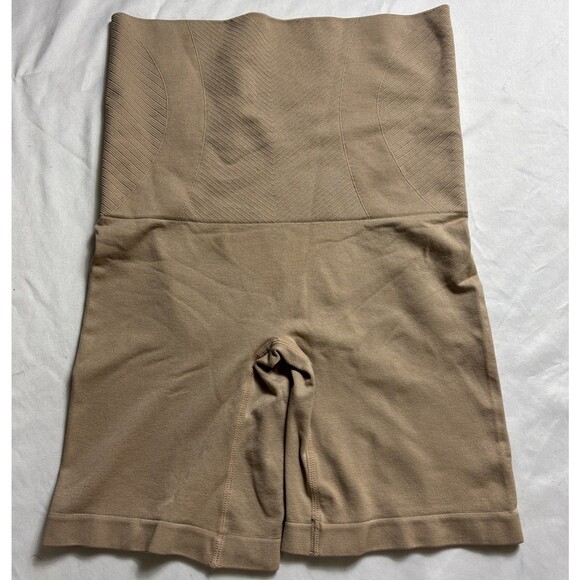 Nautica Other - Nautica Intimates Shapewear Hi Rise Thigh Slimmer Shorts Large Beige Nude G